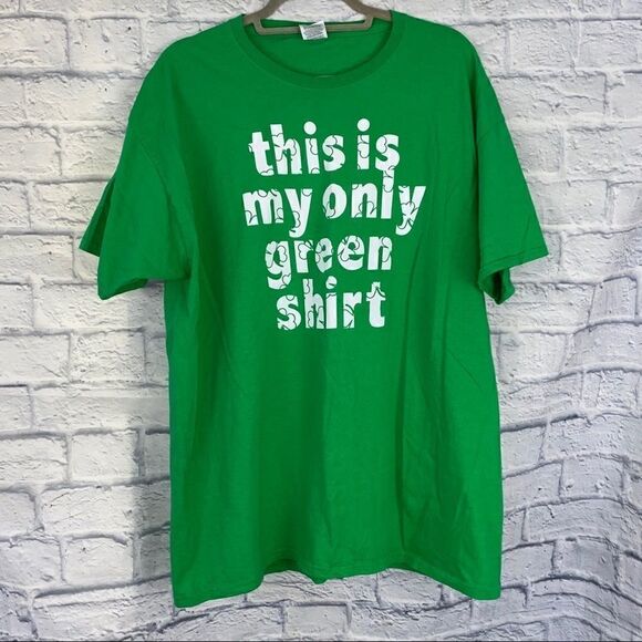 Fruit of the loom green shamrock shirt sz XL - Picture 1 of 4